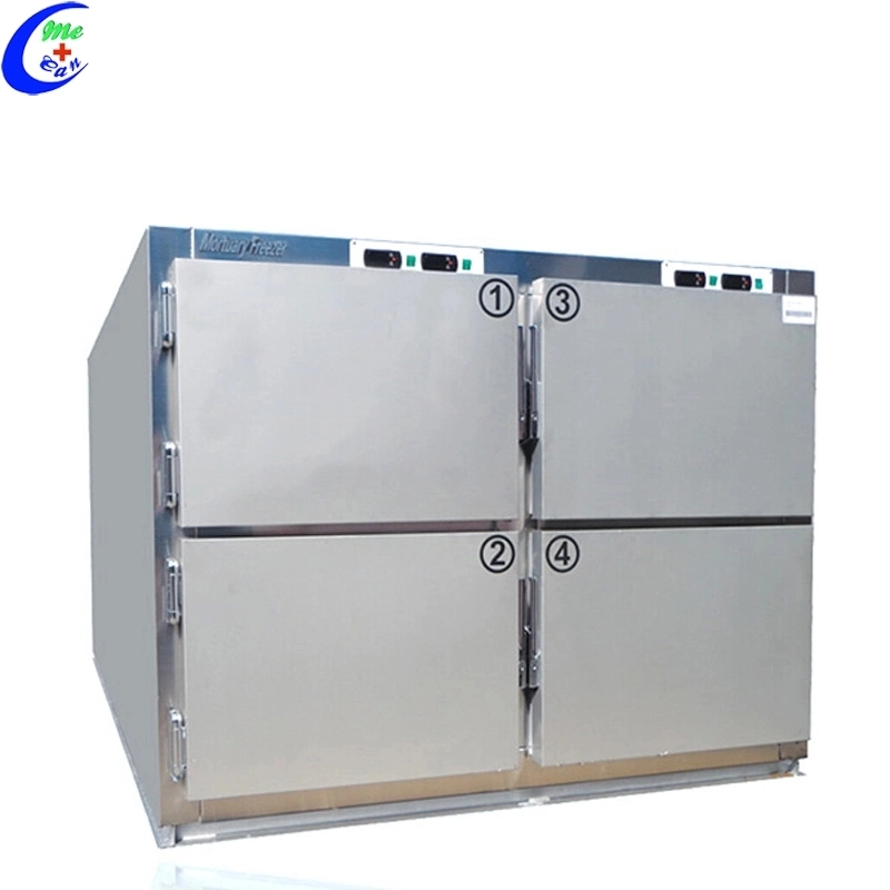 Medical Funeral Products Stainless Steel Bodies Mortuary Refrigerator Morgue Freezer