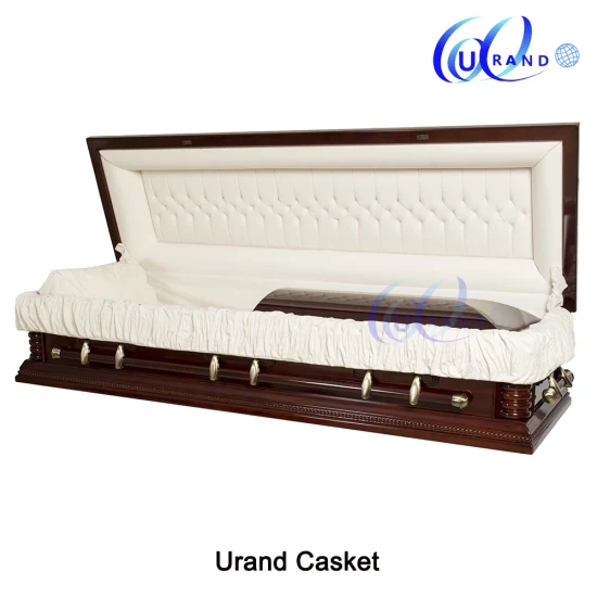 Bestattungs-Urand-Holzschatulle aus massivem Mahagoni